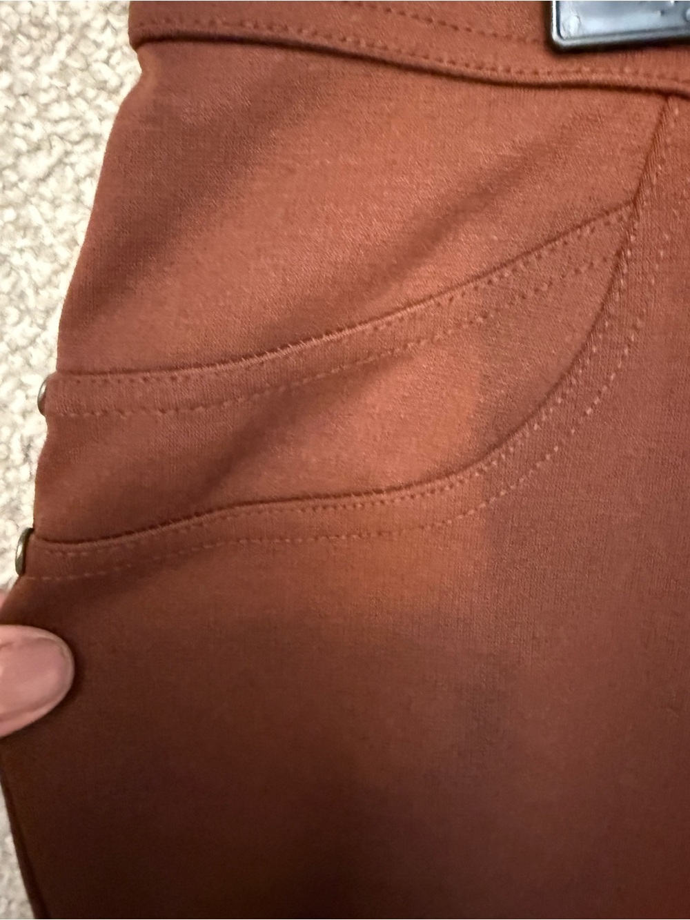 Simply Vera Vera Wang Skinny Pants L Rust
Brown Stretch Work Pants NWOT - Picture 2 of 11